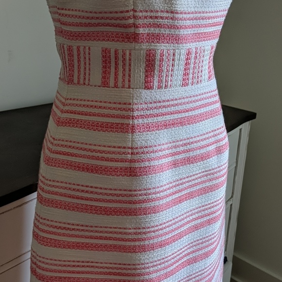 Last chance! Huge reduction. Trina Turk pink and white striped structured dress - Picture 4 of 9